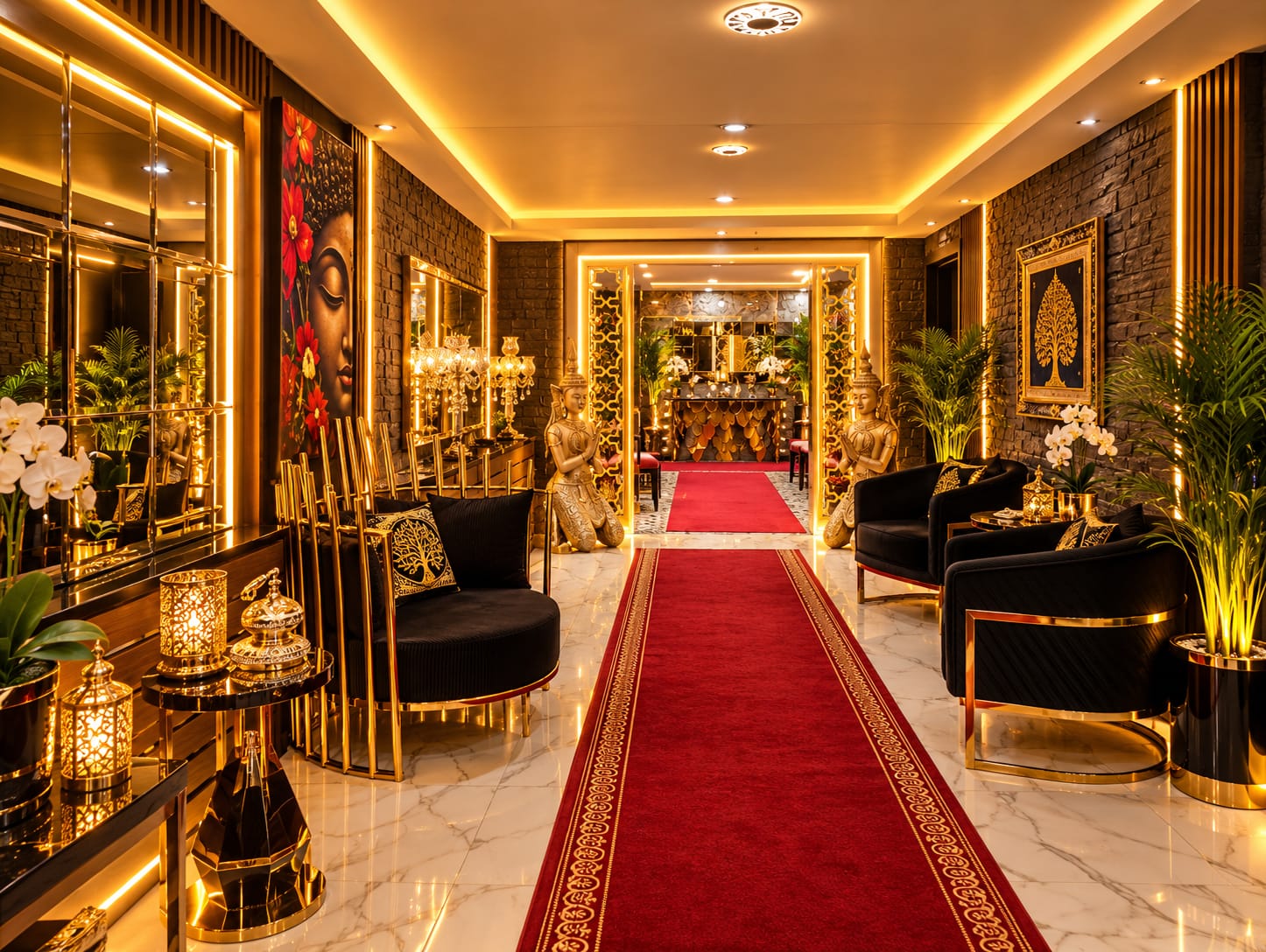 Karaca Gold Spa resepsiyon alanı