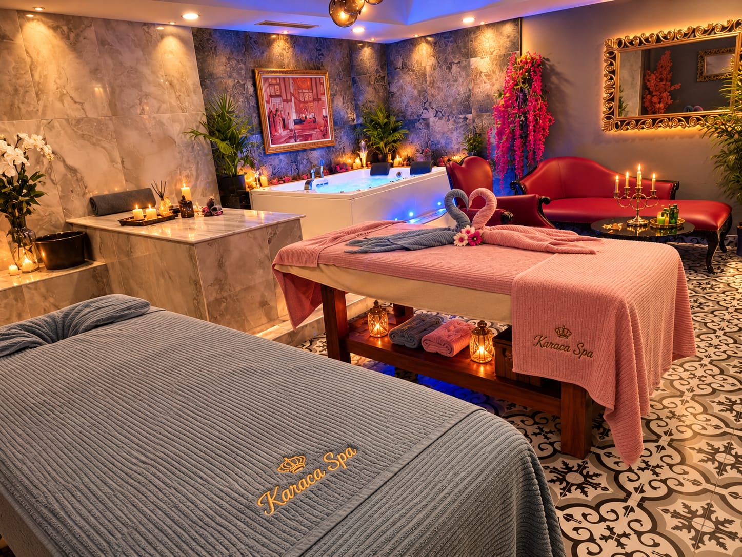 Karaca Gold Spa VIP masaj ve jakuzi odası